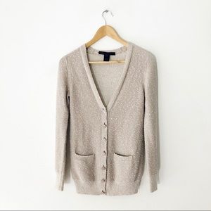 Marc By Marc Jacobs Textured Beige Cardigan